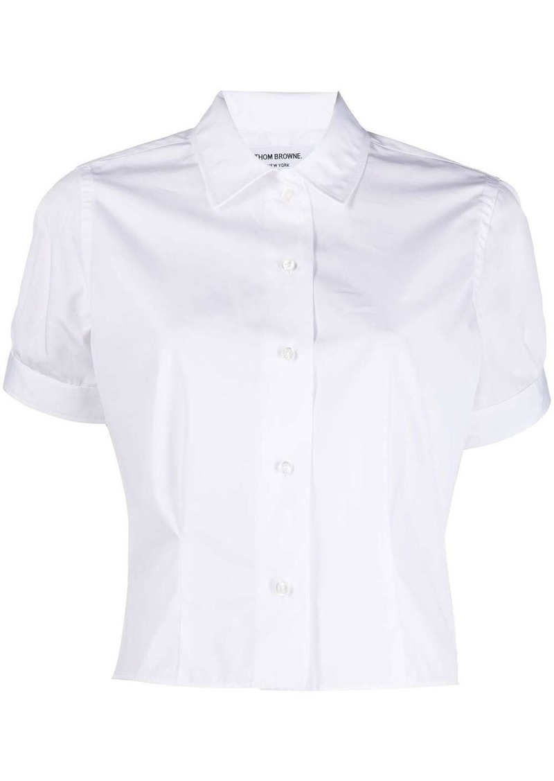 Thom Browne cropped short-sleeve shirt