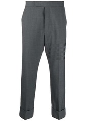 Thom Browne cropped stripe-print wool trousers