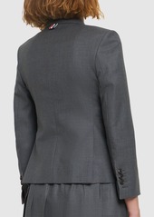 Thom Browne Cropped Wool Twill Jacket