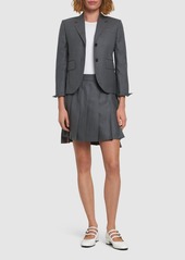 Thom Browne Cropped Wool Twill Jacket