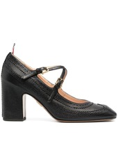 Thom Browne cross-strap detail brogued mary-jane pumps