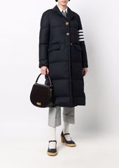 Thom Browne down-feather 4-Bar overcoat