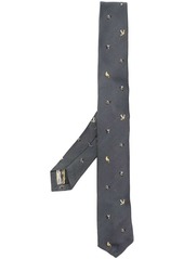 Thom Browne embroidered silk tie