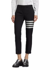 Thom Browne Fit 3 Low-Rise Skinny Pants