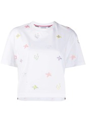 Thom Browne floral embroidery t-shirt