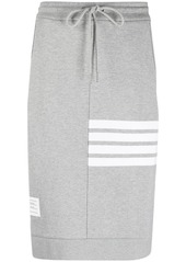 Thom Browne four-bar midi skirt