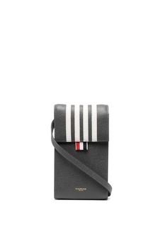 Thom Browne four-bar stripe phone bag