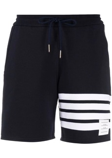 Thom Browne four-bar stripe track shorts