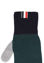 Thom Browne Fun Mix Jersey Stitch Wool Gloves