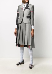 Thom Browne Fun-Mix pleated wool skirt