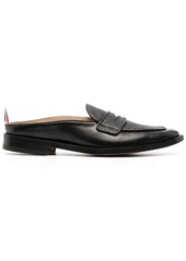 Thom Browne grained leather mule loafers