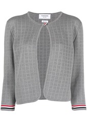 Thom Browne grid-stitch cropped cardigan