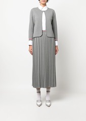 Thom Browne grid-stitch cropped cardigan