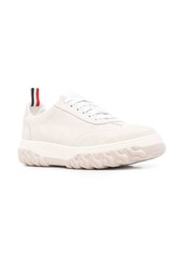 Thom Browne grosgrain-loop trim lace-up sneakers