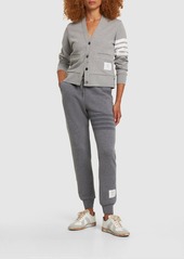 Thom Browne Intarsia Stripe Wool Jersey Joggers