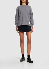 Thom Browne Intarsia Stripe Wool Jersey Sweatshirt