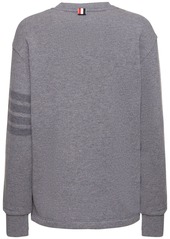 Thom Browne Intarsia Stripe Wool Jersey Sweatshirt