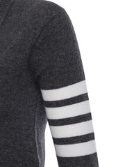 Thom Browne Intarsia Stripes Cashmere Knit Cardigan
