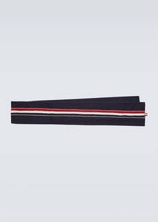 Thom Browne Jersey stitched wool scarf