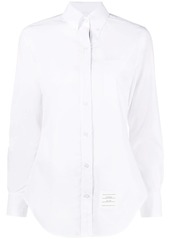 Thom Browne logo-patch cotton shirt