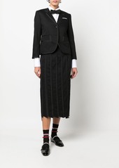 Thom Browne logo-patch long-sleeved shirt