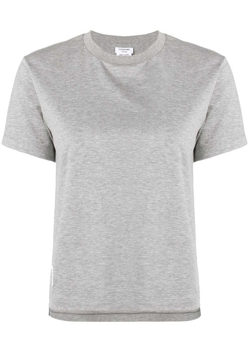 Thom Browne logo-patch short-sleeve T-shirt