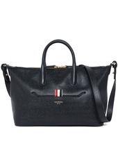 Thom Browne Medium Soft Grained Leather Duffle Bag