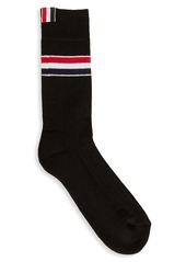 Thom Browne Mid-Calf Stripe Socks