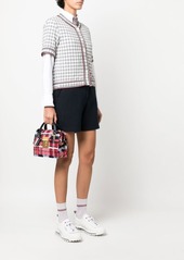 Thom Browne mini Mrs. Thom Madras tweed tote bag