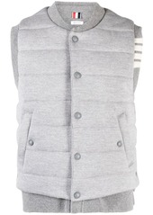 Thom Browne padded-design button-down gilet