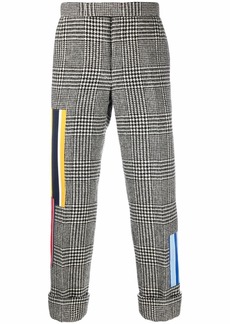 Thom Browne patchwork cropped wool trousers