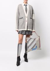 Thom Browne patchwork pillow clutch tote
