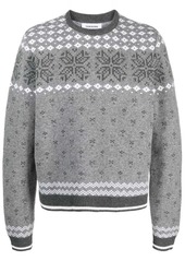 Thom Browne patterned intarsia-knit wool sweater