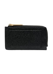 Thom Browne pebbled-leather half-zip wallet