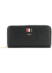 Thom Browne grosgrain-tab leather continental wallet