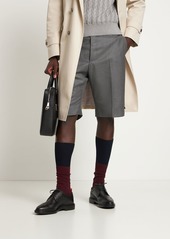 Thom Browne Pebbled Leather Wing Tip Brogue Shoes