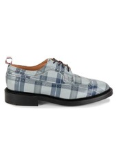 Thom Browne Plaid Wingtip Leather Oxford Brogues