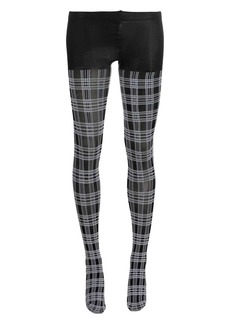 Thom Browne Prince-of-Wales check opaque tights
