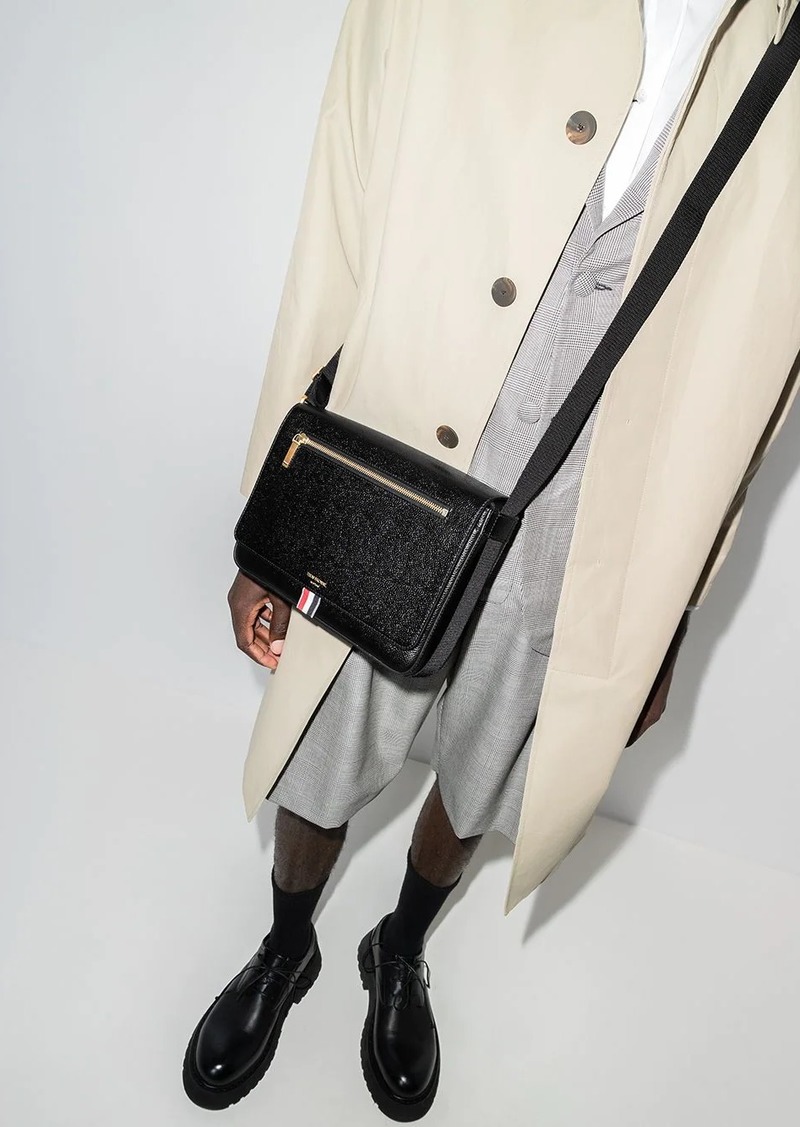 Thom Browne Reporter pebble shoulder bag Bags