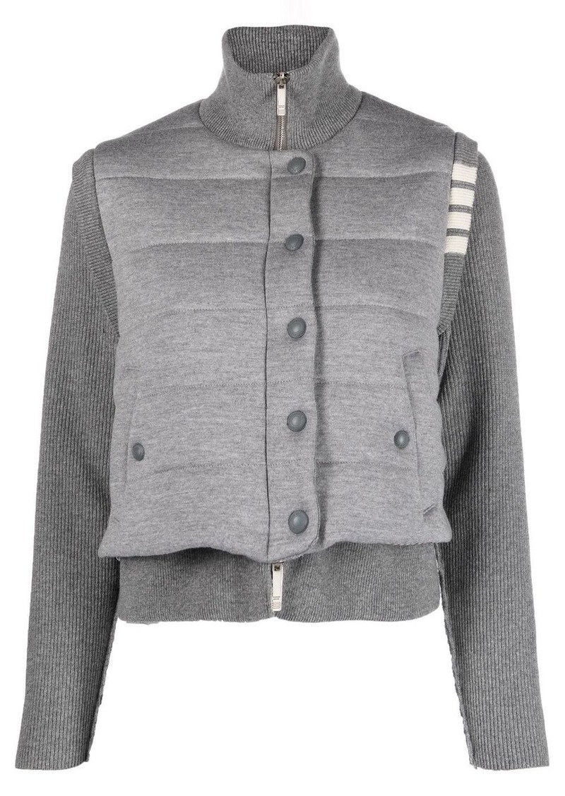 Thom Browne reversible knit-sleeve padded jacket