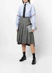 Thom Browne ribbon-trim oversized shirt