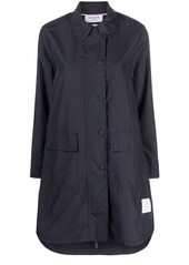 Thom Browne rounded-collar button-up coat