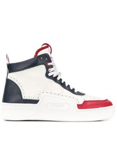 Thom Browne tricolour basketball high-top sneakers