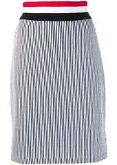 Thom Browne RWB waistband seersucker skirt
