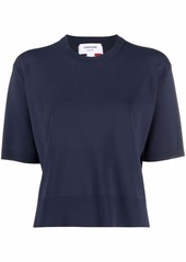 Thom Browne RWB intarsia-knit T-shirt