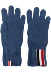 Thom Browne RWB intarsia stripe gloves