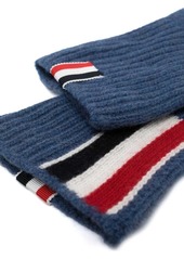 Thom Browne RWB intarsia stripe gloves