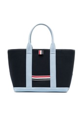 Thom Browne RWB-stripe canvas tote bag