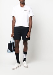 Thom Browne RWB-stripe cotton polo shirt