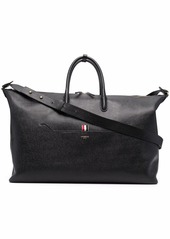 Thom Browne RWB stripe leather holdall